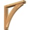 Ekena Millwork Thorton Block Rough Sawn Bracket w/ Offset Brace, Western Red Cedar, 4"W x 24"D x 24"H BKT0402X24X24THR05RWR - alternate 1